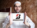 Bridgestone tyre manufacturer logo Royalty Free Stock Photo