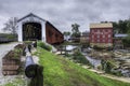 Bridgeton Covered Bridge in Indiana, United States Royalty Free Stock Photo