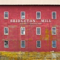 Red wall facade of historic Bridgeton Mill of Indiana Royalty Free Stock Photo