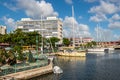 Downtown marina in Barbados, Caribbean Royalty Free Stock Photo