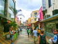 Bridgetown, Barbados - May 11, 2016: The streets at downtown of Bridgetown, Barbados Royalty Free Stock Photo