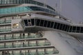 Navigational bridge of Britannia cruise passenger vessel of Royal-class moored in Bridgetown, Barbados.