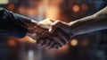 Bridging Human Essence with Digital Veins: A Near-Future Handshake (AI Generated)