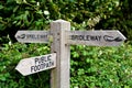 Bridleway and public footpath Royalty Free Stock Photo