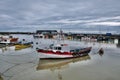 Boat reflections and the Harbour Royalty Free Stock Photo