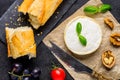 Brie Cheese with French Bread Royalty Free Stock Photo