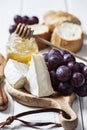 Brie cheese and grapes