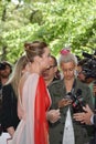 Brie Larson attends `Unicorn Store` premiere at 2017 Toronto International Film Festiva Royalty Free Stock Photo