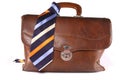 Brief-case with necktie Royalty Free Stock Photo