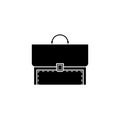 Briefcase and business solid icon, finance