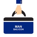 Briefcase, Businessman Bag or Ministerial Portfolio Symbol Royalty Free Stock Photo