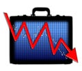 Briefcase Chart Losing Profits