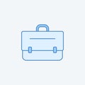 briefcase 2 colored line icon. Simple dark and light blue element illustration. briefcase concept outline symbol design from educa Royalty Free Stock Photo