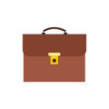Briefcase flat icon Royalty Free Stock Photo