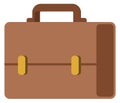 Briefcase icon. Business document bag color symbol Royalty Free Stock Photo