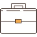 Briefcase icon business vector work suitcase bag Royalty Free Stock Photo