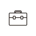 Briefcase icon isolated on white background. Briefcase vector icon Royalty Free Stock Photo
