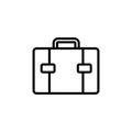 Briefcase icon isolated on white background. Briefcase vector icon Royalty Free Stock Photo