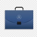 Briefcase icon, realistic style Royalty Free Stock Photo