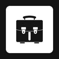 Briefcase icon in simple style Royalty Free Stock Photo