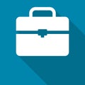 briefcase icon vector in 3d looking, business bag icon, portfolio symbol, luggage vector, baggage symbol icon