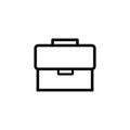 Briefcase Icon Vector Illustration Logo Template. bag icon Royalty Free Stock Photo