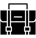 Briefcase Isolated Vector Icon That can be easily Modified or Edited. Royalty Free Stock Photo
