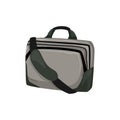 briefcase laptop bag cartoon vector illustration Royalty Free Stock Photo