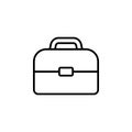 Briefcase, linear icon. vector