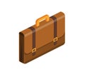 Briefcase with lock icon Royalty Free Stock Photo