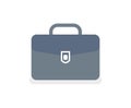 Briefcase with Lock Vector Isolated Icon, Case Royalty Free Stock Photo