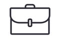 Briefcase office bag vector icon