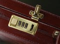 Briefcase with opened lock Royalty Free Stock Photo