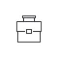 Briefcase outline icon