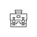 Briefcase outline icon