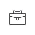 Briefcase outline icon