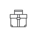 Briefcase outline icon