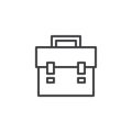 Briefcase outline icon