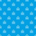 Briefcase pattern seamless blue