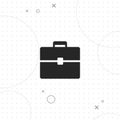 Briefcase, portfolio, vector best flat icon Royalty Free Stock Photo