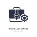 briefcase settings icon on white background. Simple element illustration from Business concept Royalty Free Stock Photo