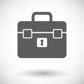 Briefcase single icon.