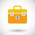 Briefcase single icon.