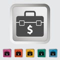 Briefcase single icon.