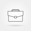 briefcase single isolated icon with modern line or outline style