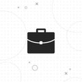 Briefcase, vector best flat icon Royalty Free Stock Photo