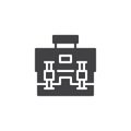 Briefcase vector icon Royalty Free Stock Photo
