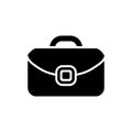 Briefcase vector icon. portfolio illustration sign. Bag symbol. Royalty Free Stock Photo