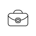 Briefcase vector icon. portfolio illustration sign. Bag symbol. Royalty Free Stock Photo