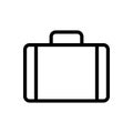 Briefcase vector thin line icon Royalty Free Stock Photo